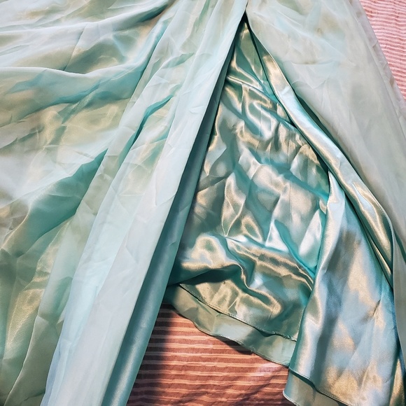 Blue Crystal Prom Dress - Picture 5 of 8